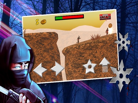 3D Ninja Warrior Run (a platform shooting game) screenshot