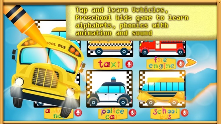 Car Vocab &amp; Paint Game - The artstudio for kids screenshot