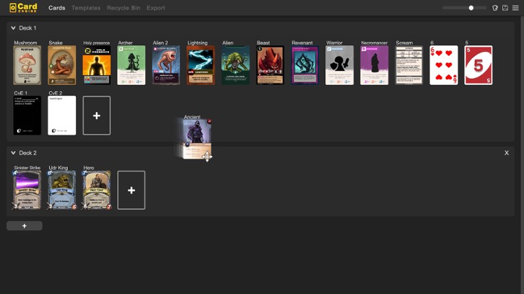 Card Engine screenshot