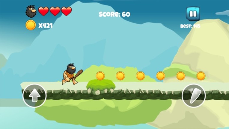 Dinosaur vs Caveman - Dino Hunting Games for Kids screenshot