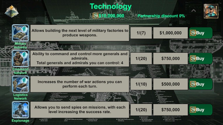 Empire’s Supreme Command screenshot