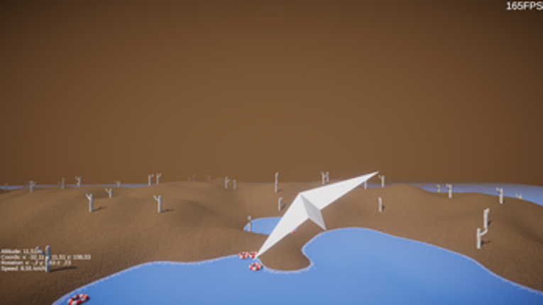 Paper-plane flight-sim 3D Endless-World Image