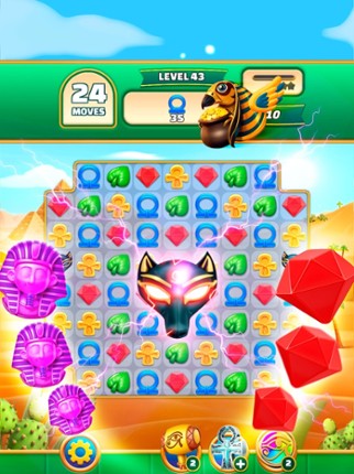 Gods &amp; Gems: Egyptian Match 3 Image