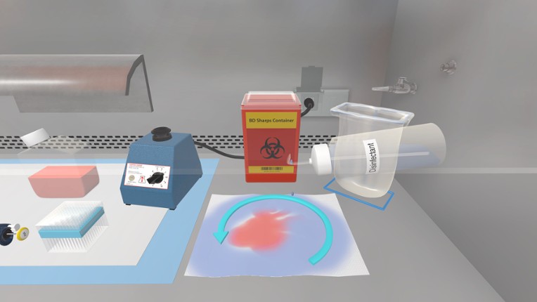 LabTrainingVR: Biosafety Cabinet Edition screenshot