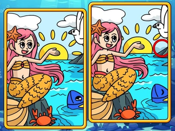 Mermaids: Spot The Differences Game Cover