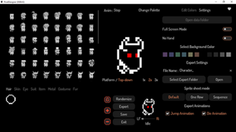 Pixel Character Creator v1.1 screenshot