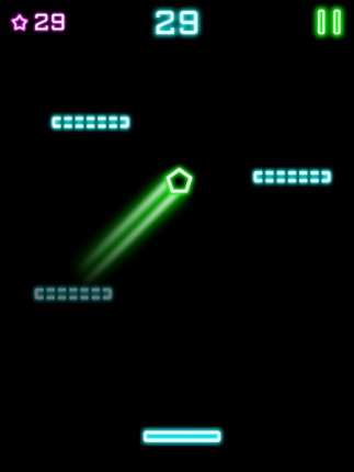 Rock Bounce jump on various types of glowing platforms Image