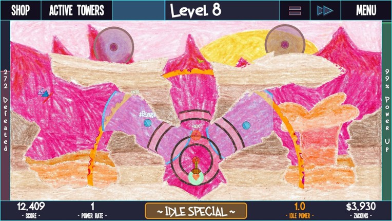 ZaciSa: Idle Defense! screenshot