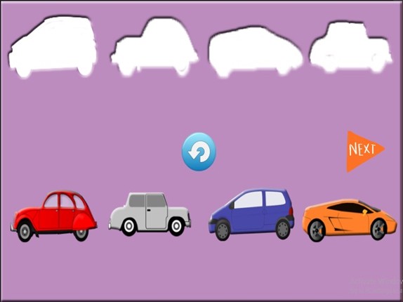 Fun Learning Kids Cars Stencil Puzzle Game Free screenshot