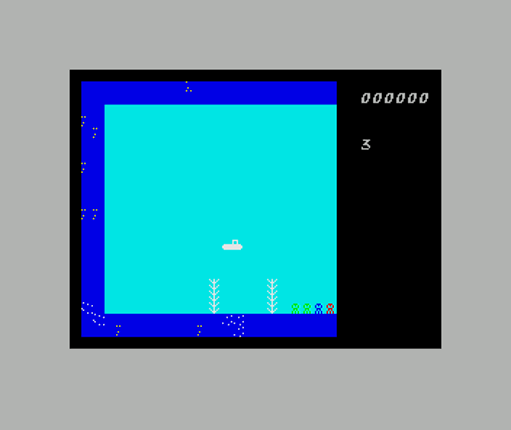 Alien planet underwater research (ZX Spectrum) screenshot