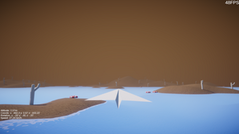 Paper-plane flight-sim 3D Endless-World Image