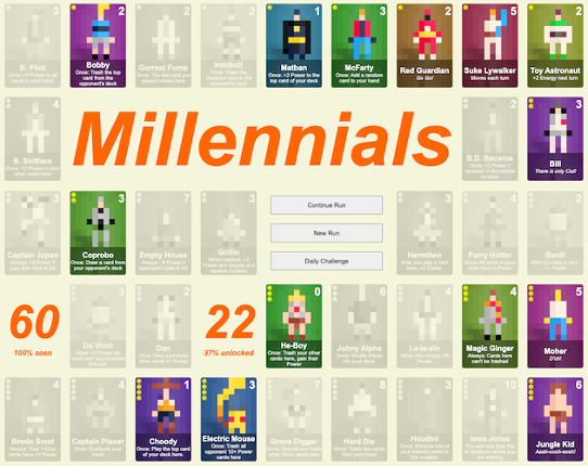 Millennials Game Cover