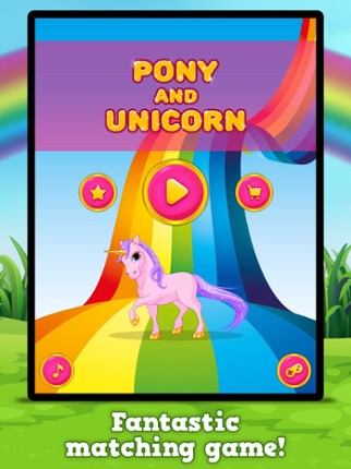 Pony and Unicorn : Matching Games screenshot