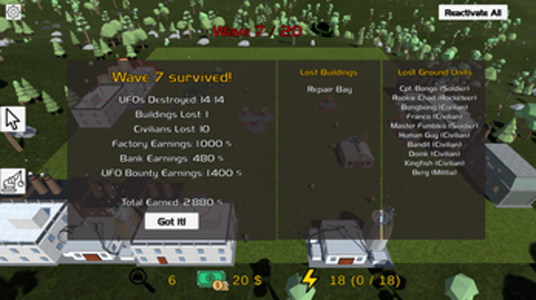 Town Vs UFOs screenshot