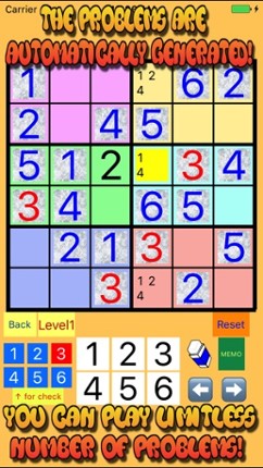 6x6 &amp; 7x7 &amp; 8x8 SUDOKU from Easy to Difficult screenshot