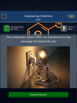 Chemistry Knowledge Quiz screenshot