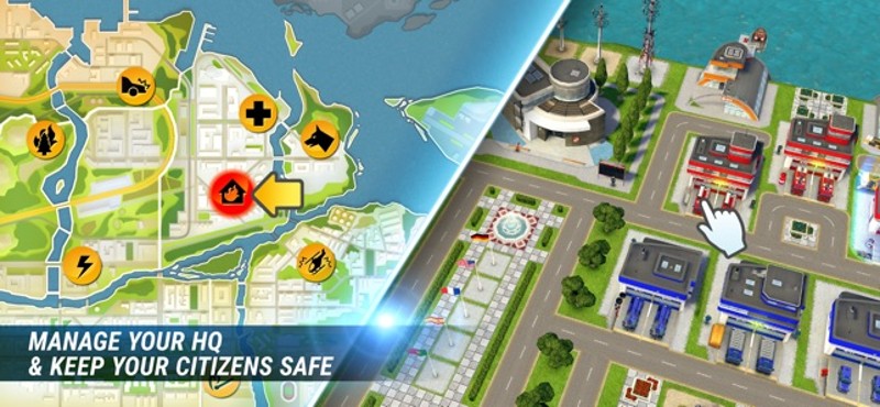 EMERGENCY HQ: firefighter game screenshot