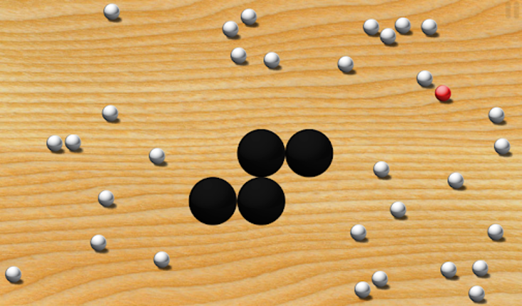 Roll Balls into a hole screenshot