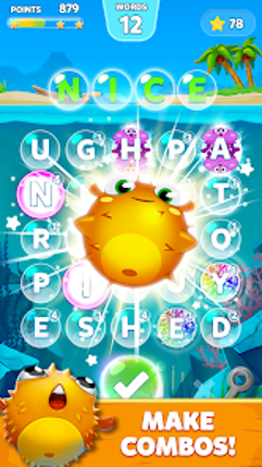 Bubble Words Word Games Puzzle screenshot
