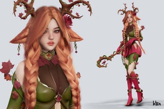 Ida Faber Girl 17 - Dryad Girl Image