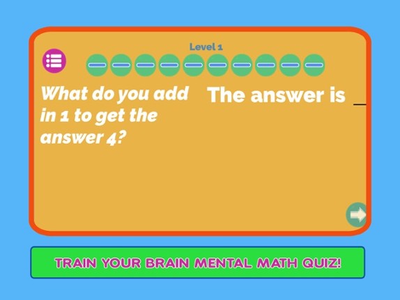 Mental Math Games For Kids App Image