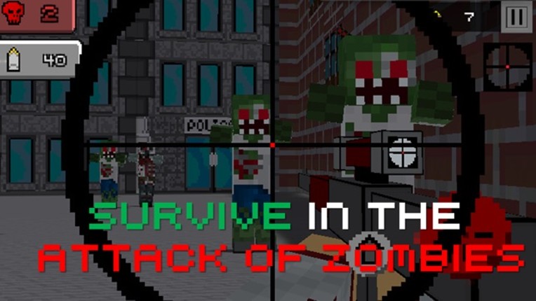 PixelSniper - Zombie Hunter Sniper Mini Survival Game screenshot