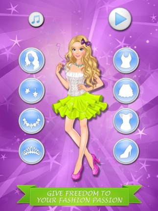 Princess Dresses: beauty salon game for girls and kids who love makeover and make-up screenshot