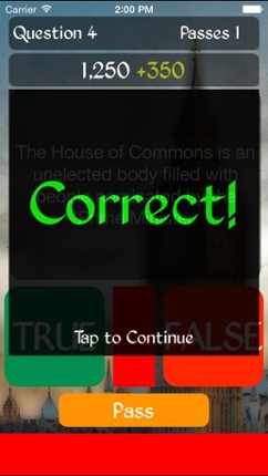 True or False - The House of Commons Trivia Quiz Image