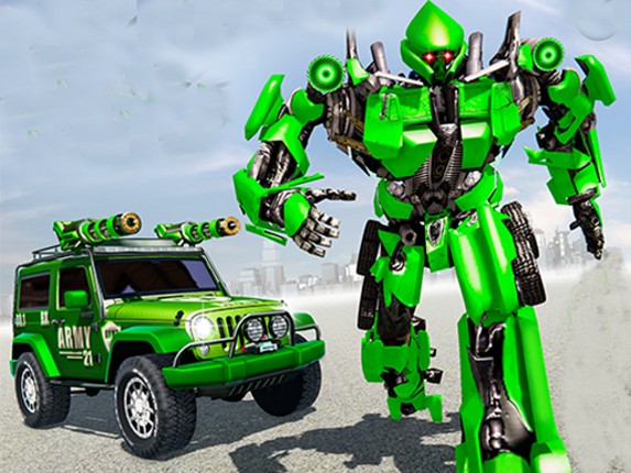 US Police Car Real Robot Transform Game Cover