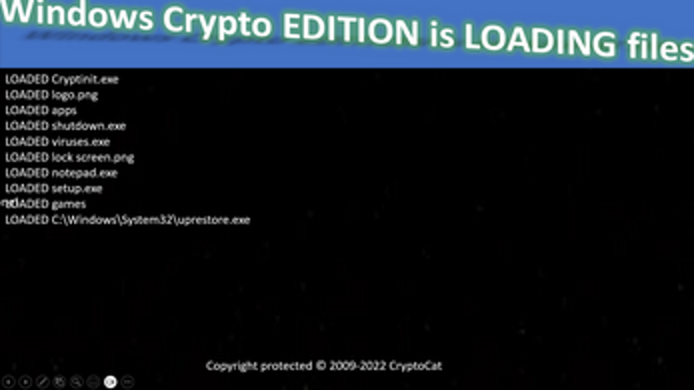 WINDOWS CRYPTO EDITION screenshot