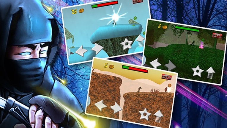 3D Ninja Warrior Run (a platform shooting game) screenshot