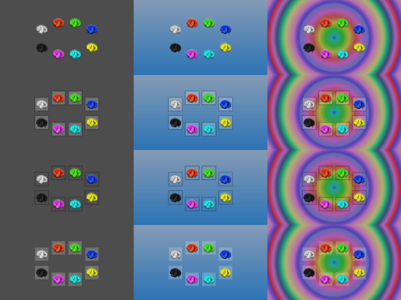 Chromatic Dragon Pattern Perception Image