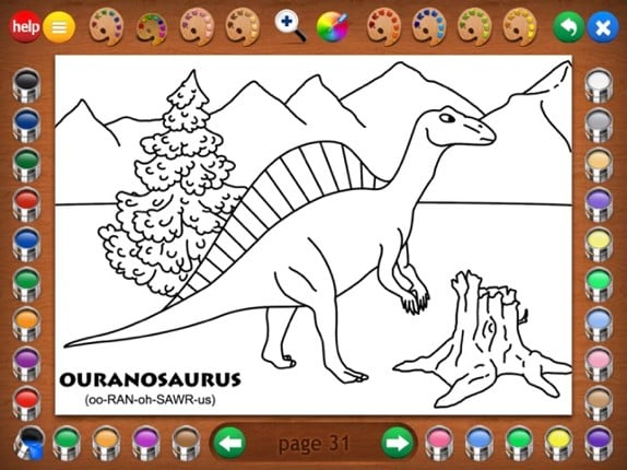 Coloring Book 2: Dinosaurs screenshot