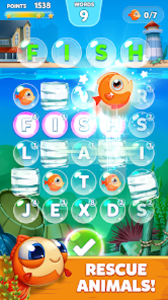 Bubble Words Word Games Puzzle screenshot