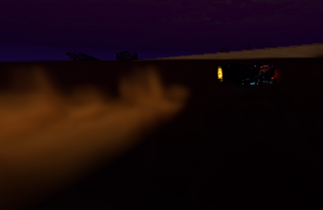 Dusk Rider: Hoverbike Odyssey under Moonlight Image