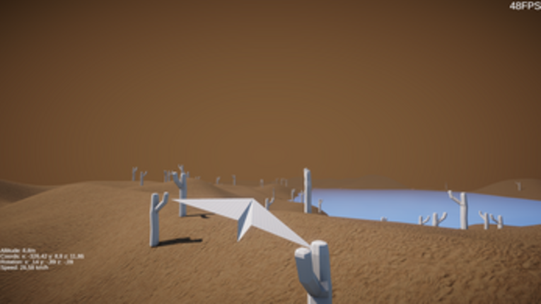 Paper-plane flight-sim 3D Endless-World screenshot