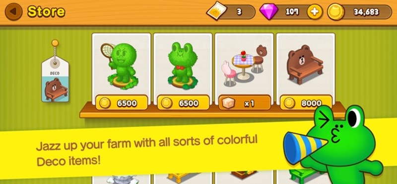 LINE BROWN FARM screenshot