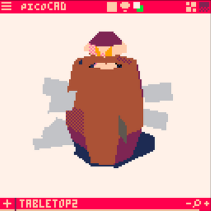 [picoCAD] Pop-it Pirate screenshot