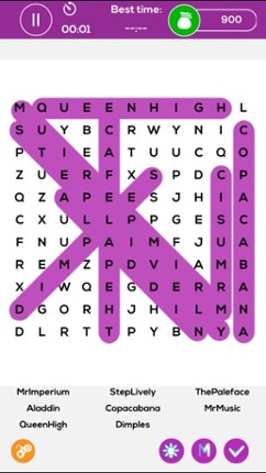 Search Movie Name Puzzles - Mega Word Search screenshot