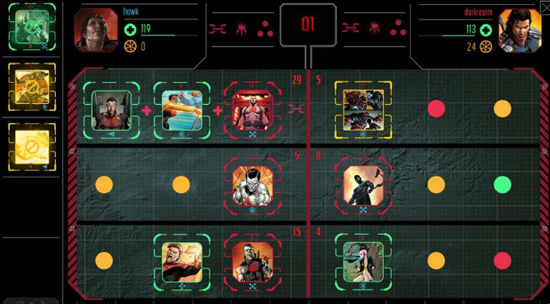 Battles of the Valiant Universe CCG screenshot