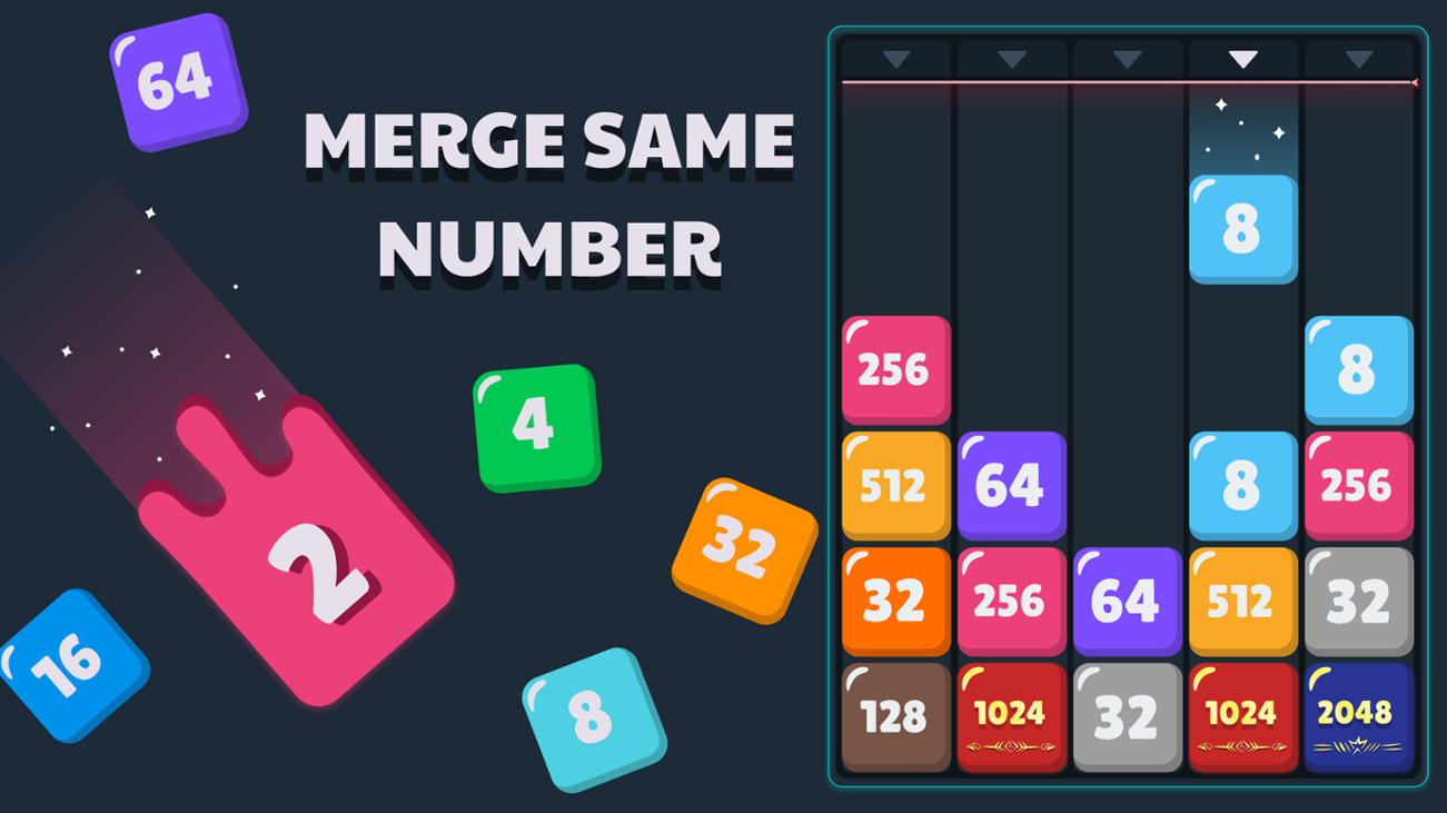 Games like Drop & Merge the Numbers