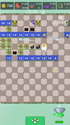 Bot and balls. Brick breaker screenshot