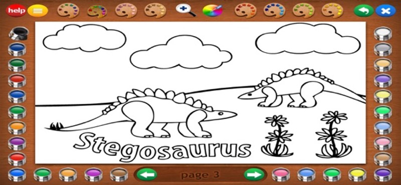 More Dinosaurs Coloring Book screenshot