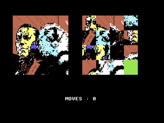 Puzzles — Sliding Puzzle for C64 (CRT Cartridge) Image