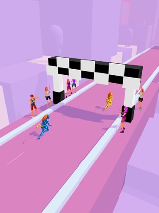 Super Ladies Run io screenshot