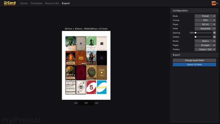 Card Engine screenshot