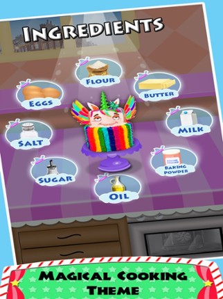 DIY Unicorn Rainbow Cake Cooking! Sweet Dessert screenshot