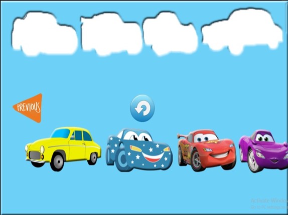 Fun Learning Kids Cars Stencil Puzzle Game Free screenshot