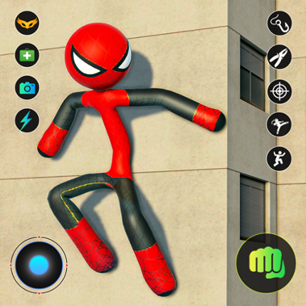 StickMan Rope Hero Spider Game Game Cover