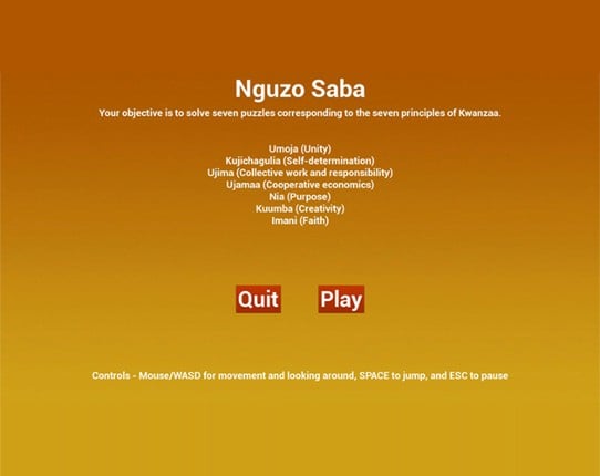 Nguzo Saba Game Cover